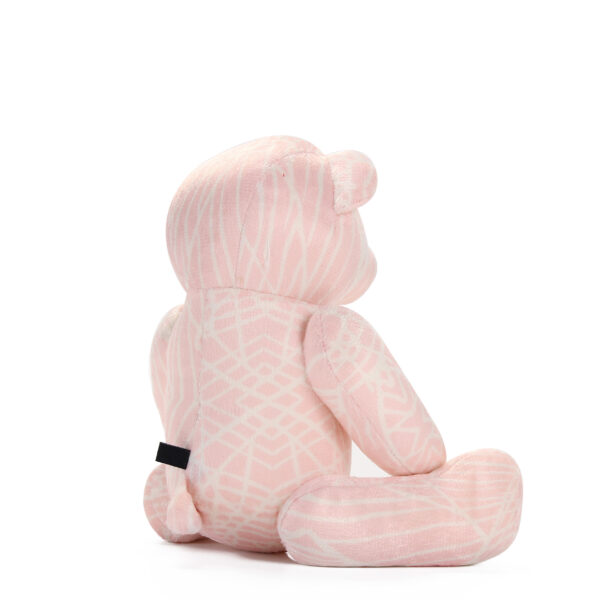 Pink Banana Leaf Print Teddy Bear - Image 3