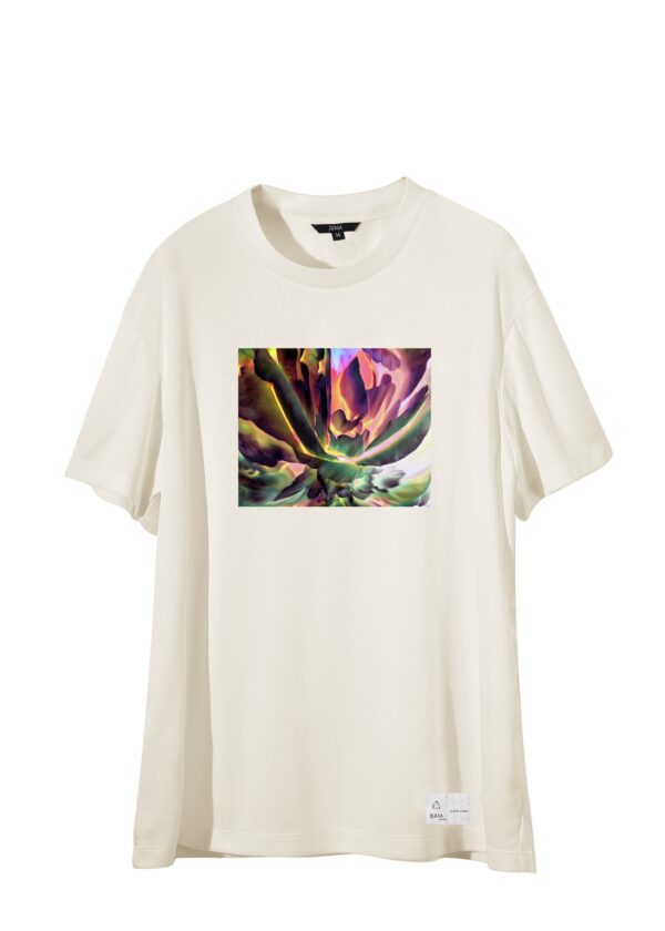 ACID4YUPPIES |  Guha arnie peony |TSHIRT | CREAM | sustainable fashion | green fashion | recycled rpet fashion | sustainable design