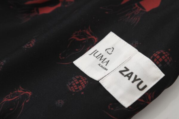 Juma| zayu | pant | printed | black | sustainable fashion | green fashion | recycled rpet fashion | sustainable design