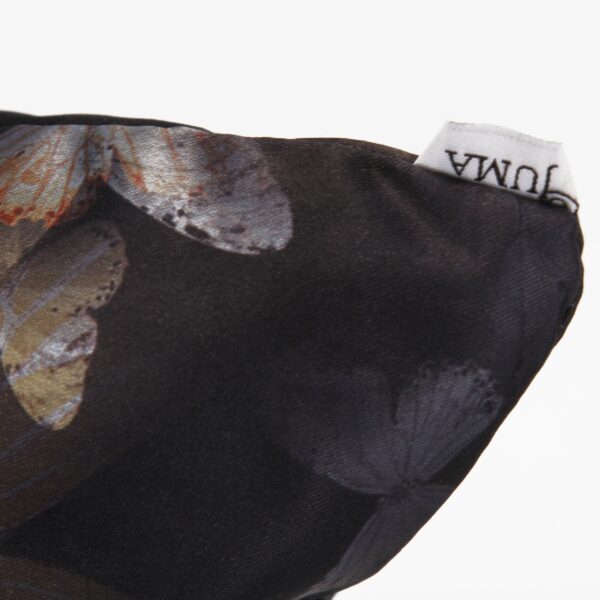 juma |Butterflies | print | pillow | black | sustainable fashion | green fashion | recycled rpet fashion | sustainable design