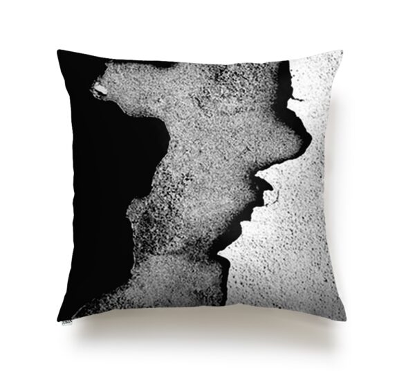 FREDDY BELROSE| Wings And Concrete  | print | pillow | black | sustainable fashion | green fashion | recycled rpet fashion | sustainable design