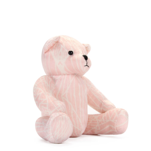 Pink Banana Leaf Print Teddy Bear - Image 4