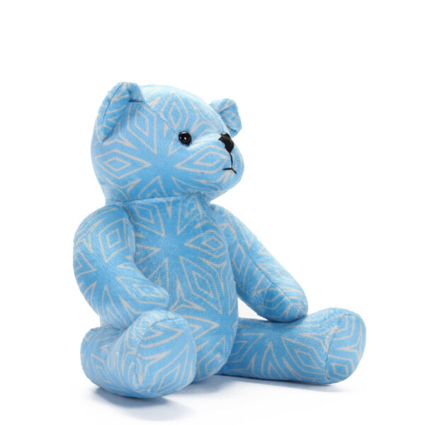 Blue Turkish Geometric Teddy Bear - Image 4