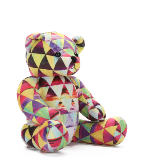 Bright Geometric Sunsets Teddy Bear - Image 4