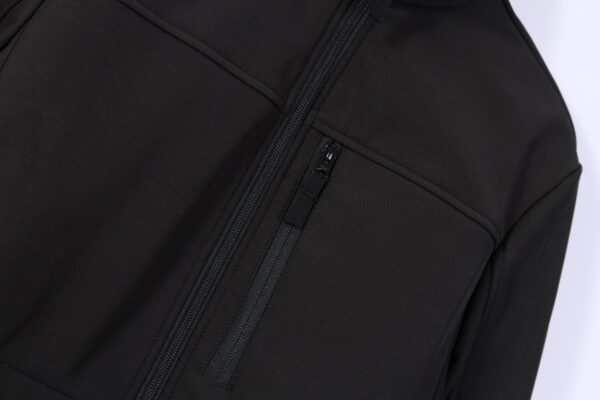 Juma | soft shell | jacket | black | sustainable fashion | green fashion | recycled rpet fashion | sustainable design