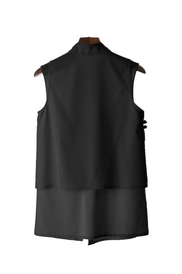 Juma | qipao | vest | black | sustainable fashion | green fashion | recycled rpet fashion | sustainable design Edit