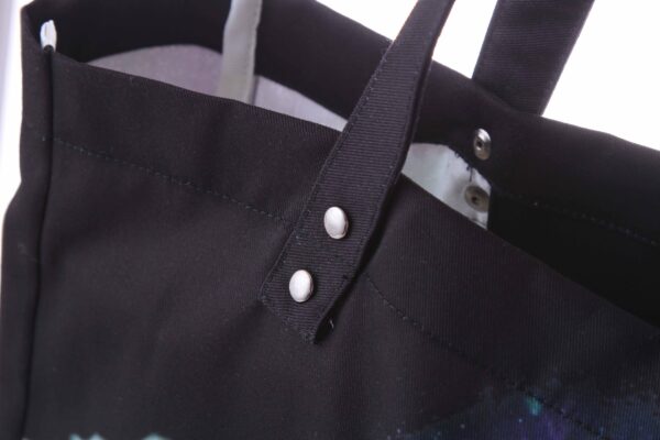 heal we are | ufo print | tote | black | sustainable fashion | green fashion | recycled rpet fashion | sustainable design