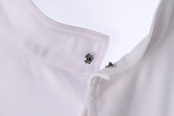 Juma |mandarin collar l shirt | white | sustainable fashion | green fashion | recycled rpet fashion | sustainable design