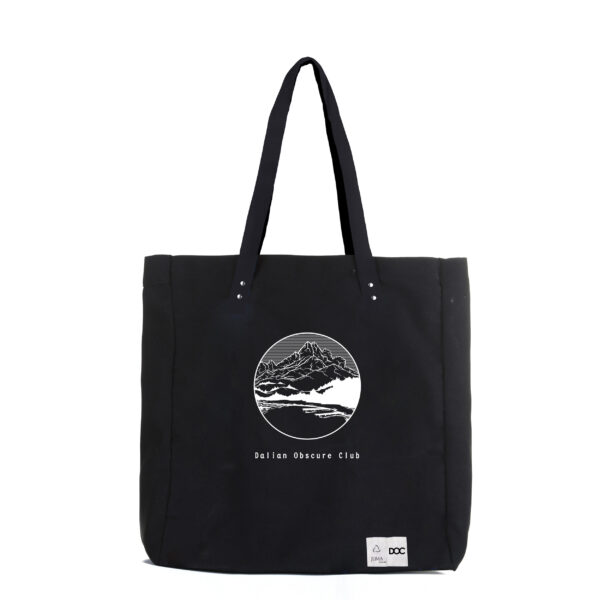 dalian obscure club | tote | bag | black | sustainable fashion | green fashion | recycled rpet fashion | sustainable design