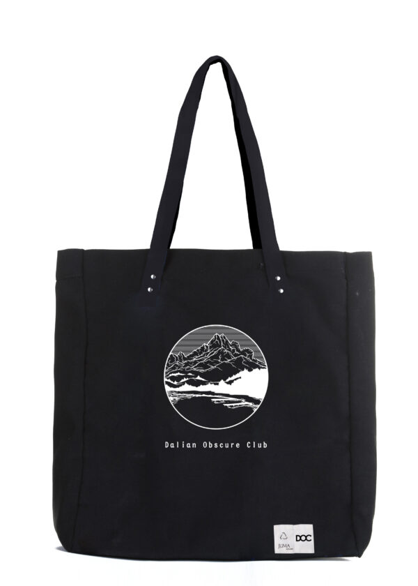dalian obscure club | tote | bag | black | sustainable fashion | green fashion | recycled rpet fashion | sustainable design