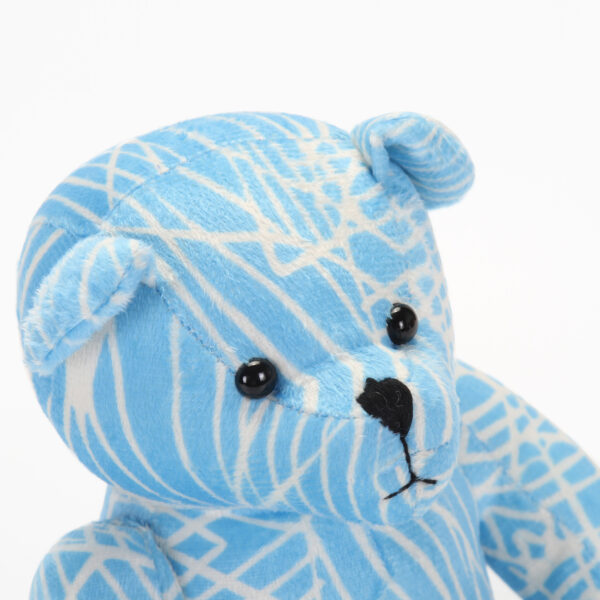 Blue Banana Leaf Print Teddy Bear - Image 6