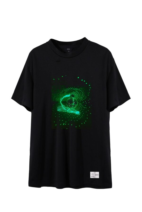 Juma | YOUJIE YANG | PRINT 9 | TSHIRT | BLACK | sustainable fashion | green fashion | recycled rpet fashion | sustainable design