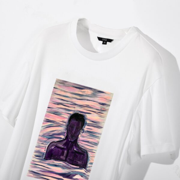 NIGEL NOLAN | PRINT 3 |TSHIRT | WHITE | sustainable fashion | green fashion | recycled rpet fashion | sustainable design