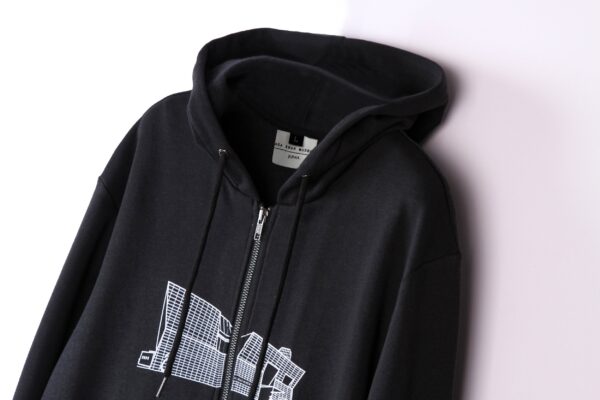 Juma | AKM | hoodie |  print | black | sustainable fashion | green fashion | recycled rpet fashion | sustainable design