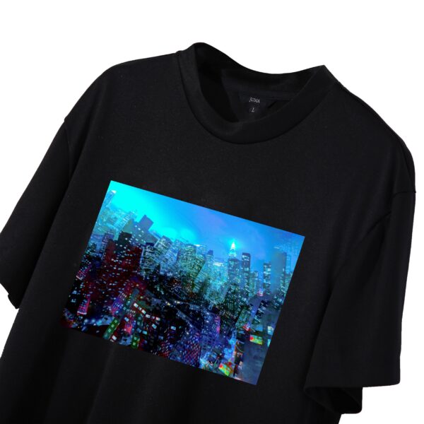 ACID4YUPPIES |  FOGGY NIGHT NEW YORK CITY   | print | t-shirt | black | sustainable fashion | green fashion | recycled rpet fashion | sustainable design