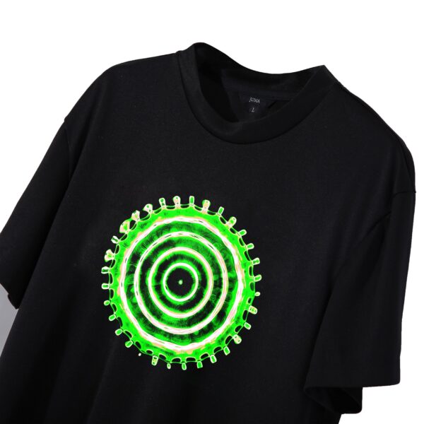 llnd | printed | t-shirt | black | sustainable fashion | green fashion | recycled rpet fashion | sustainable design