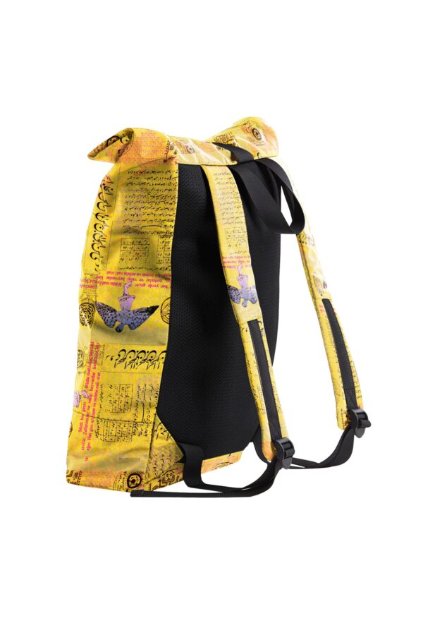 JUMA | yamza | backpack | yellow | sustainable fashion | green fashion | recycled rpet fashion | sustainable design