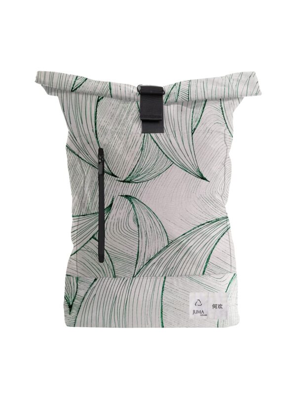 JUMA | Huan He | backpack | green| sustainable fashion | green fashion | recycled rpet fashion | sustainable design