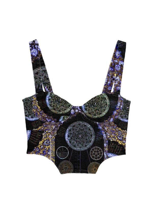 yamza | bustier top | black| sustainable fashion | green fashion | recycled rpet fashion | sustainable design