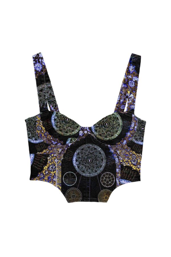 yamza | bustier top | black| sustainable fashion | green fashion | recycled rpet fashion | sustainable design