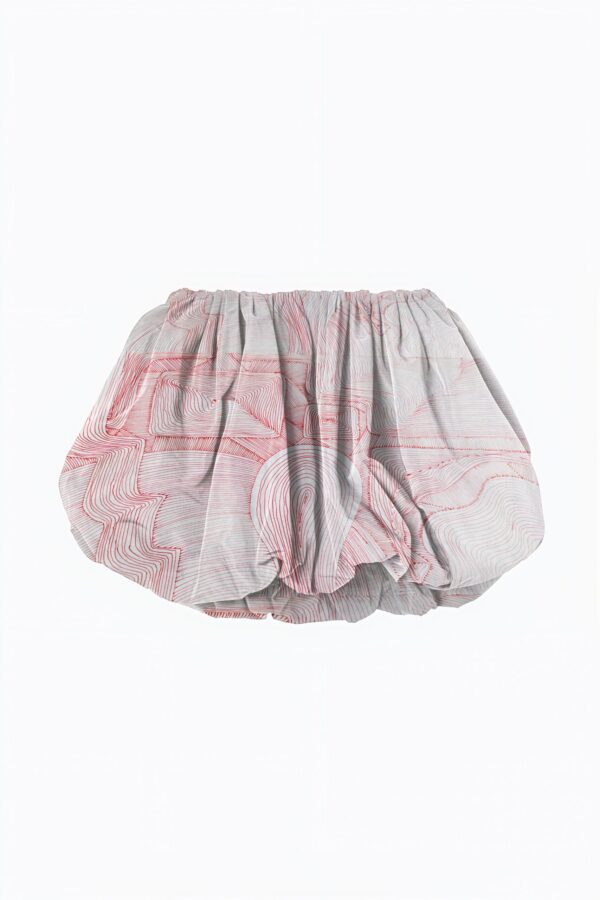 Huan He Bubble Skirt- 6 Recycled Water Bottles - Red