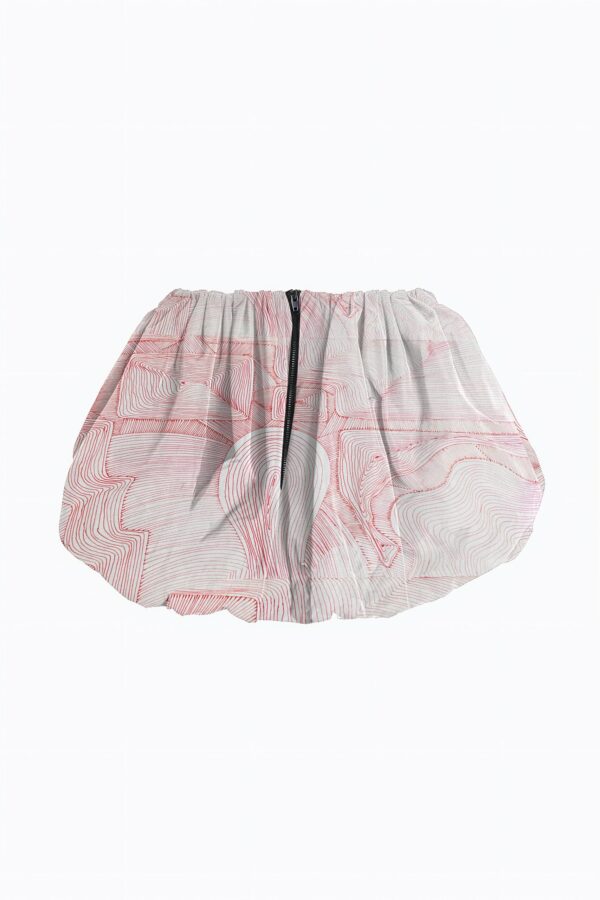 Huan He Bubble Skirt- 6 Recycled Water Bottles - Red - Image 2