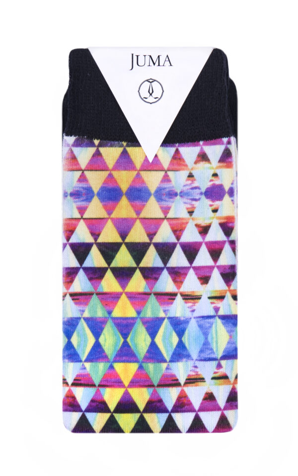 Unisex Bright Geometric Socks - Image 5