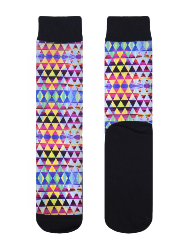 Unisex Bright Geometric Socks - Image 6