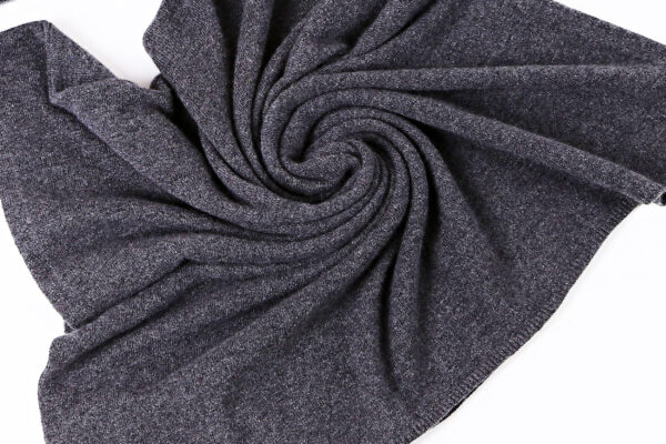 Charcoal Cashmere Poncho - Image 2