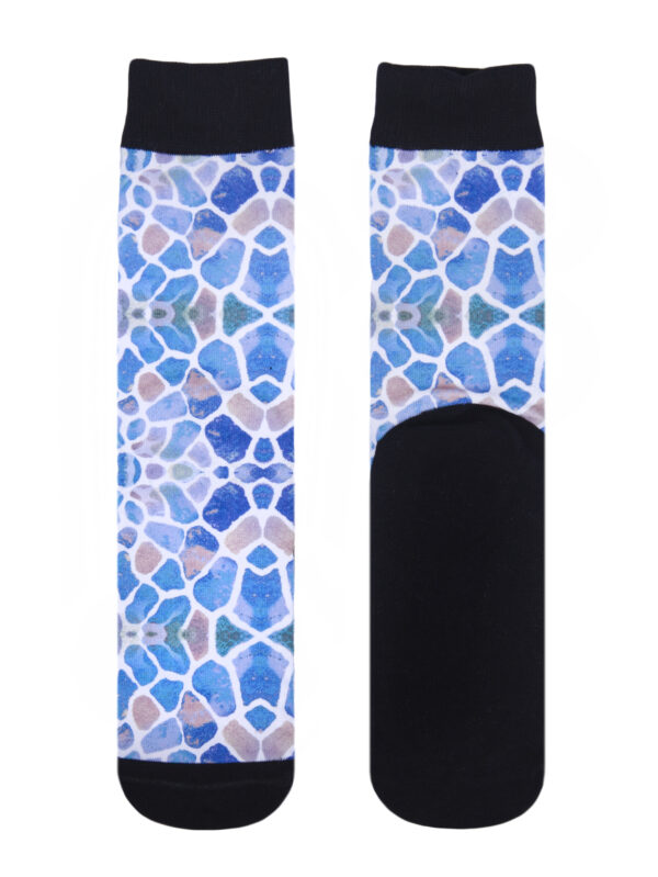 Unisex Turquoise Animal Print Socks - Image 6