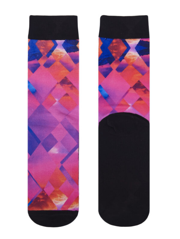 Unisex Pink Diamonds Socks - Image 6