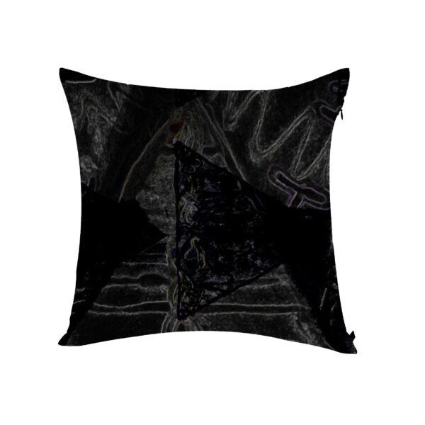 juma|tara |print| pillow |black| sustainable fashion | green fashion | recycled rpet fashion | sustainable design