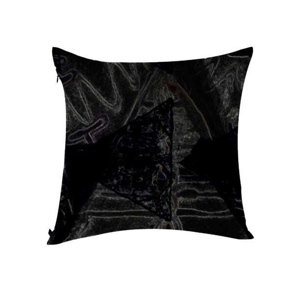 juma|tara |print| pillow |black| sustainable fashion | green fashion | recycled rpet fashion | sustainable design