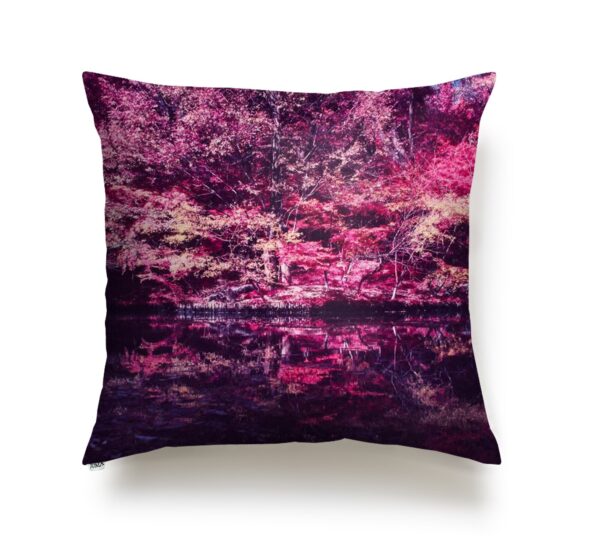 juma|DAVE TACON | Forest | print| pillow |pink| sustainable fashion | green fashion | recycled rpet fashion | sustainable design