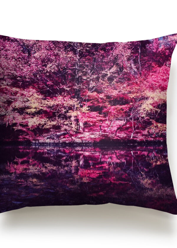 dave tacon | forest | print | pillow | black | sustainable fashion | green fashion | recycled rpet fashion | sustainable design