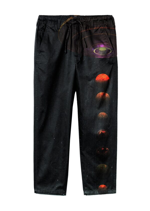 heal we are | ufo print | pant | black | sustainable fashion | green fashion | recycled rpet fashion | sustainable design