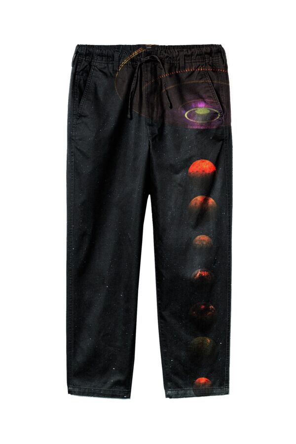 heal we are | ufo print | pant | black | sustainable fashion | green fashion | recycled rpet fashion | sustainable design