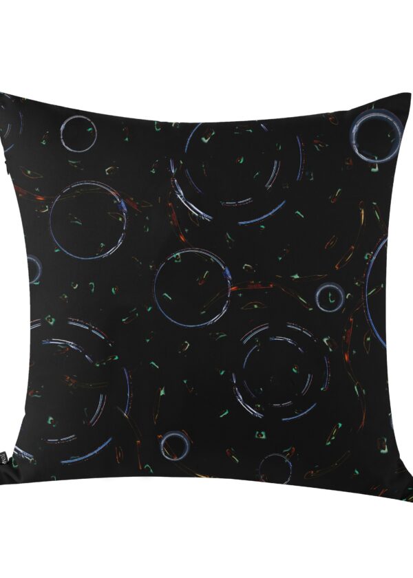 llnd | printed | pillow | black | sustainable fashion | green fashion | recycled rpet fashion | sustainable design