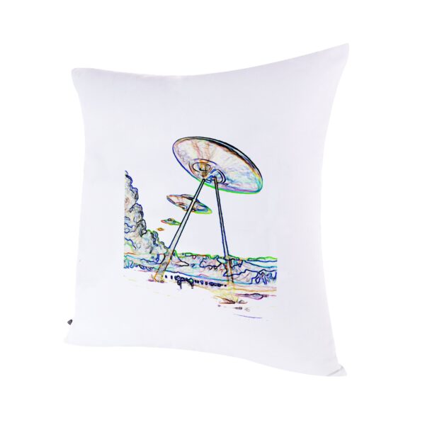 heal we are | ufo print | pillow | white | sustainable fashion | green fashion | recycled rpet fashion | sustainable design