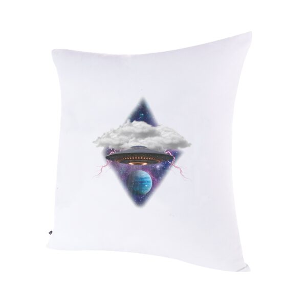 heal we are | ufo print | pillow | white | sustainable fashion | green fashion | recycled rpet fashion | sustainable design