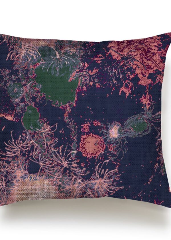 juma| Denedelion | print | pillow |Midnight Pink| sustainable fashion | green fashion | recycled rpet fashion | sustainable design