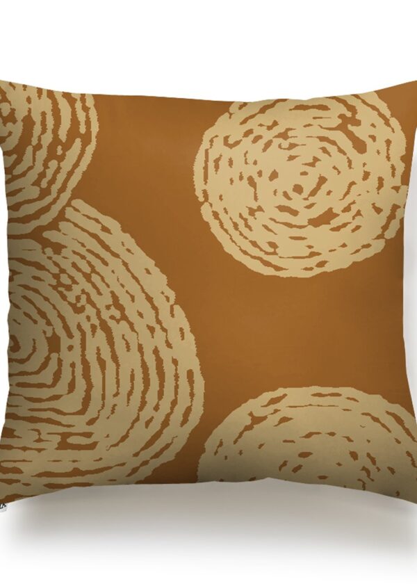 JUMA | Dash Print| Square Pillow | Gold |sustainable fashion| green fashion| recycled rpet fashion| sustainable design