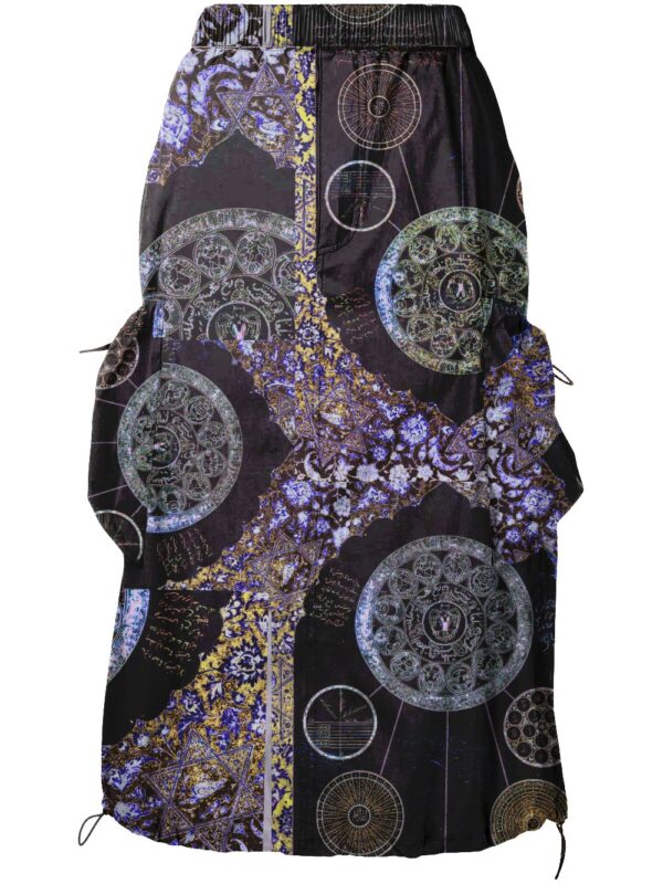 juma | yamza | print| skirt | black | sustainable fashion | green fashion | recycled rpet fashion | sustainable design