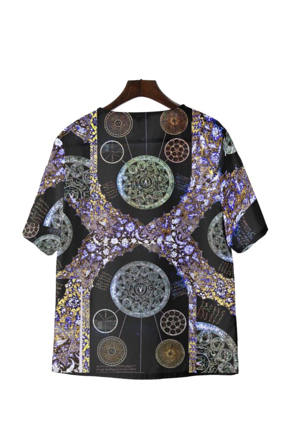 juma | Alpertalisman | printed | short sleeve shirt | black | sustainable fashion | green fashion | recycled rpet fashion | sustainable design