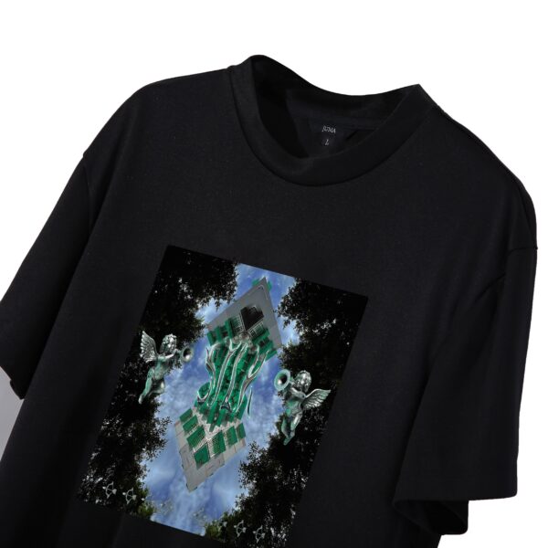 dada | silk | print 1 | t-shirt | black | sustainable fashion | green fashion | recycled rpet fashion | sustainable design