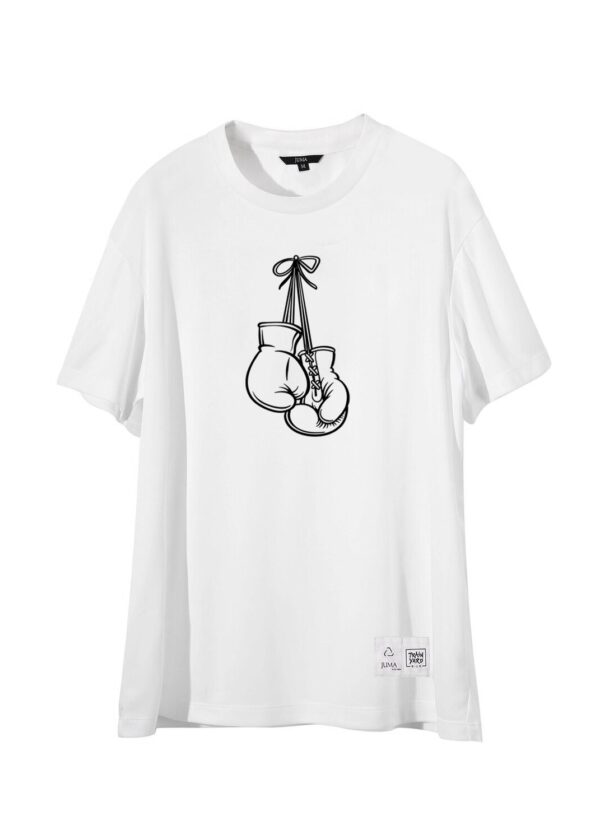 train yard | printed | t-shirt | white | sustainable fashion | green fashion | recycled rpet fashion | sustainable design
