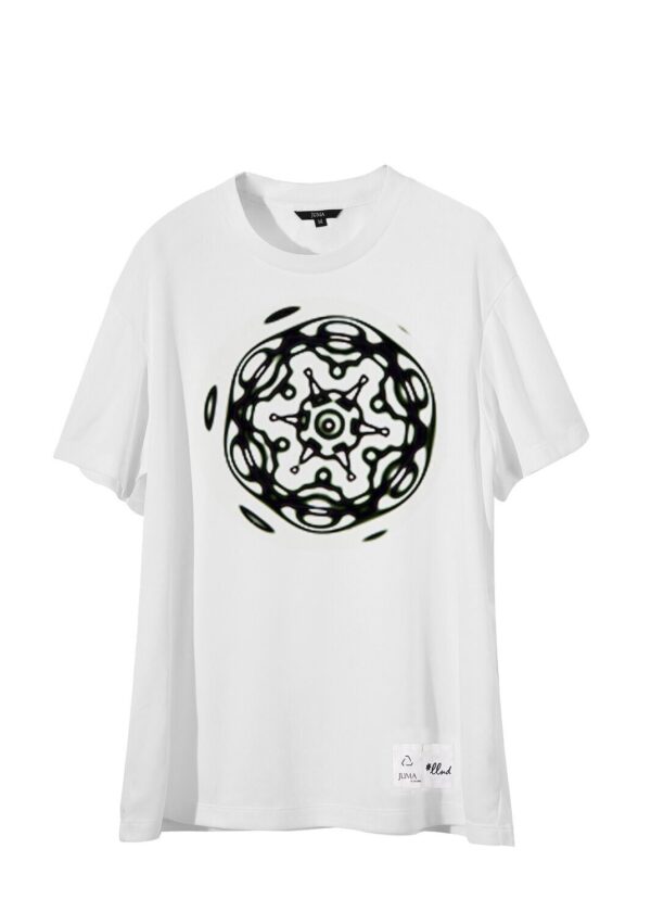 llnd | printed | t-shirt | white | sustainable fashion | green fashion | recycled rpet fashion | sustainable design
