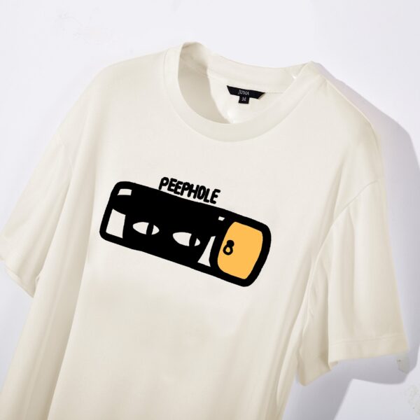 peephole | TSHIRT | CREAM | sustainable fashion | green fashion | recycled rpet fashion | sustainable design