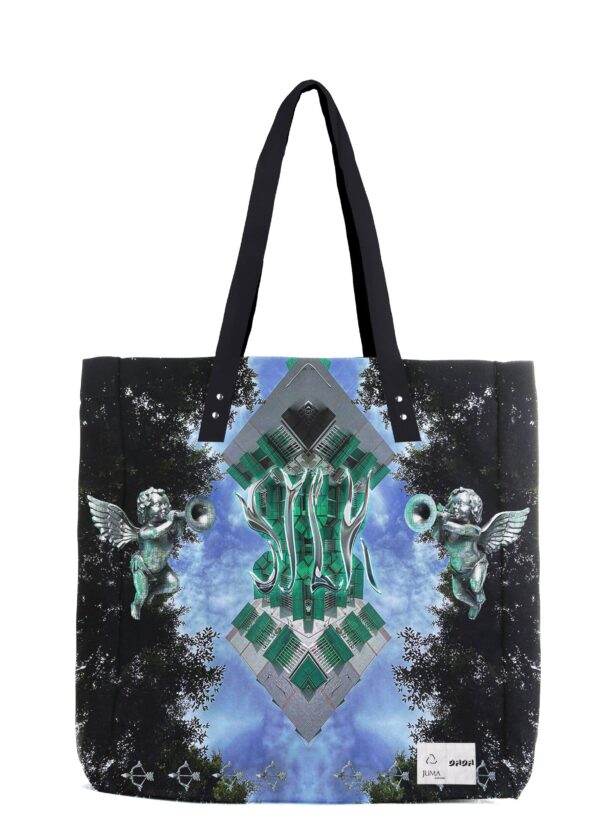 dada | SILK X DADA | print 1 | tote bag| black | sustainable fashion | green fashion | recycled rpet fashion | sustainable design