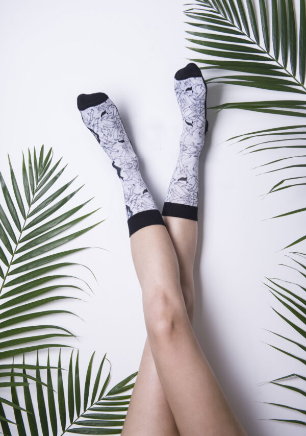 Unisex White Night Hawks Socks